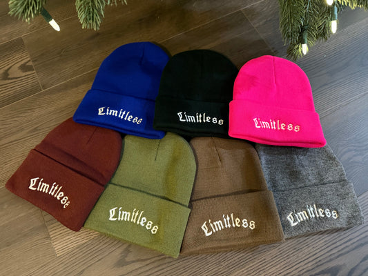 Limitless embroidered beanies